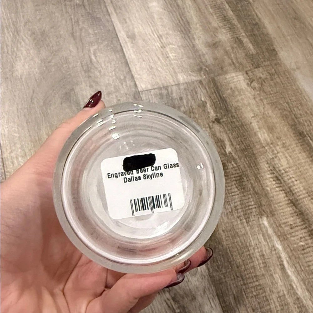 NWT Dallas Texas Etched Glass